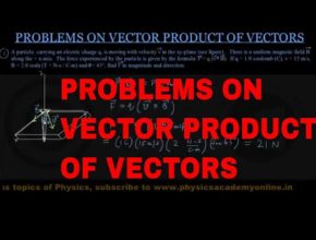 PROBLEMS ON VECTOR PRODUCTS OF VECTOR  : Physics Academy Online