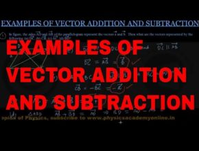 EXAMPLES OF VECTOR ADDITION AND SUBTRACTION  Physics Academy Online